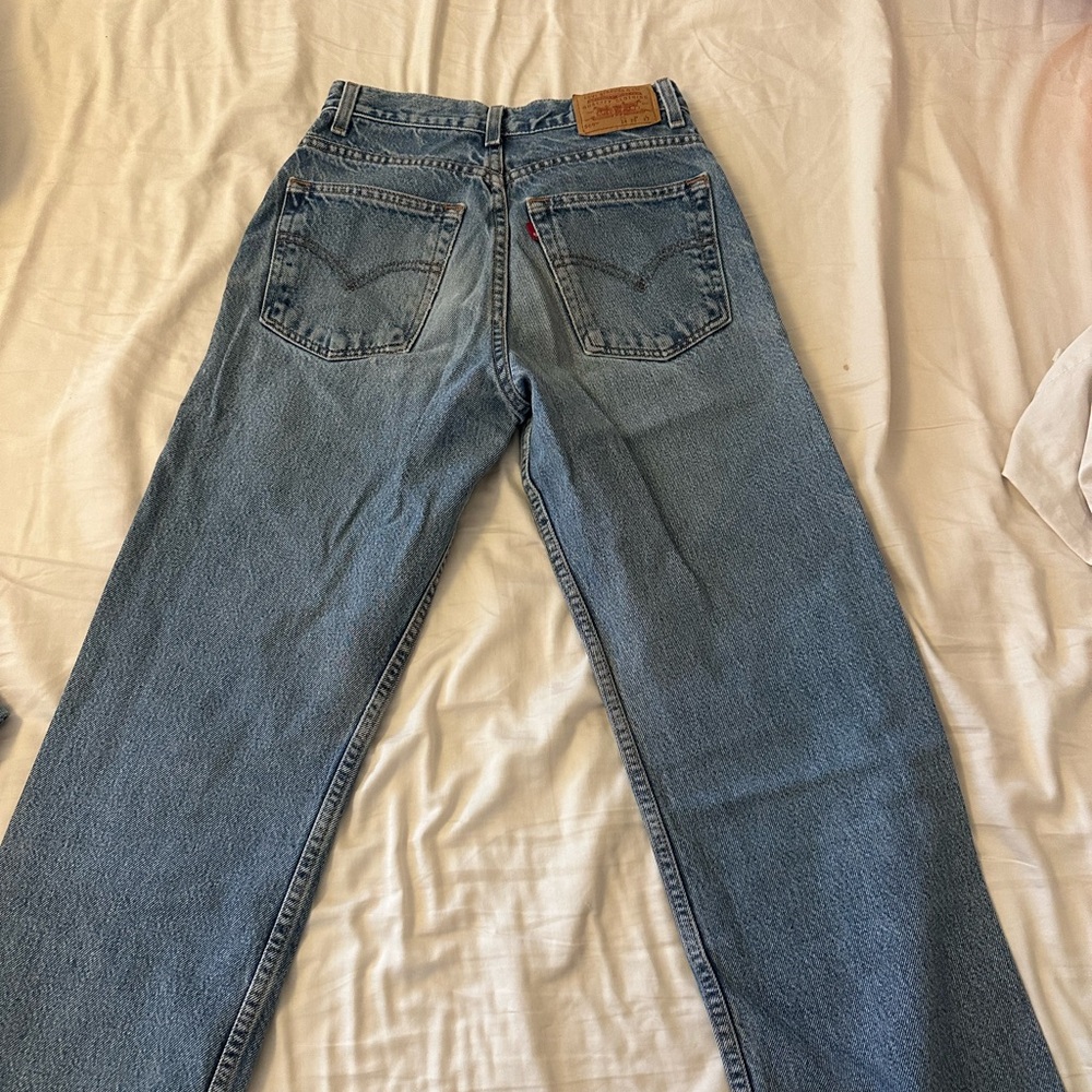 Levi high-waisted blue jeans!